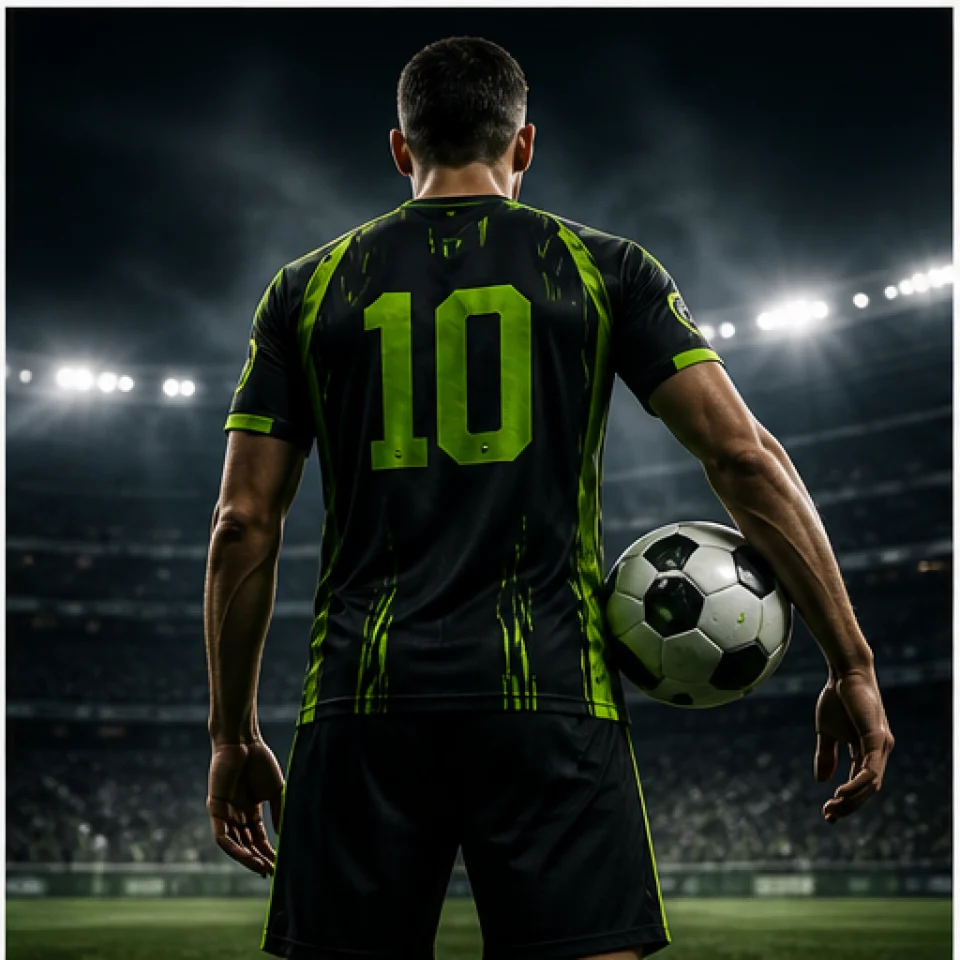 Custom player name and number shown from behind