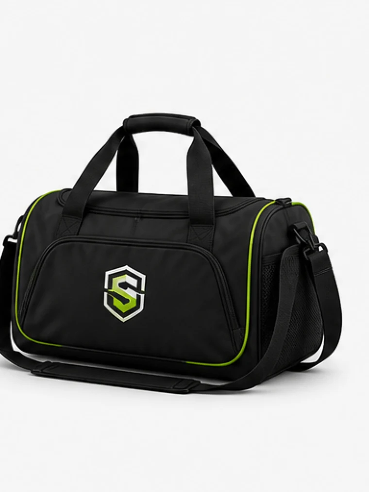 Black and lime Soccer Kit Maker team bag